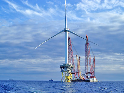 ветряная турбина в море