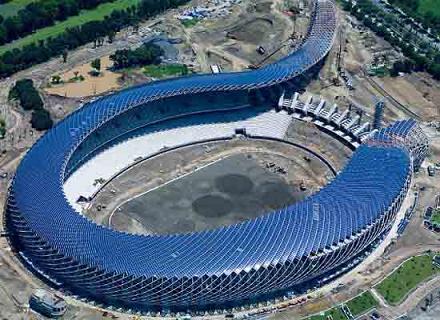 стадион на солнечной энергии